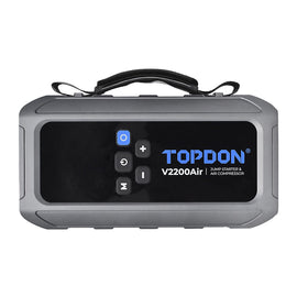 TOPDON V2200AIR 2-in-1 2200 Peak Amp Jump Starter & Tire Inflator
