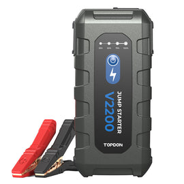 TOPDON 2200 Peak Amp Jump Starter, Power Bank, & Flashlight