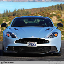 Carbonio No-Drill Front License Plate Mount - Aston Martin Vanquish 2001-2018