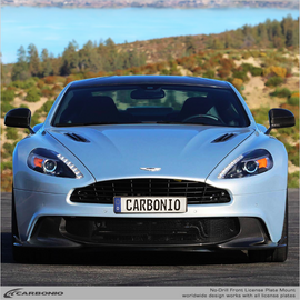 Carbonio No-Drill Front License Plate Mount - Aston Martin Vanquish 2001-2018