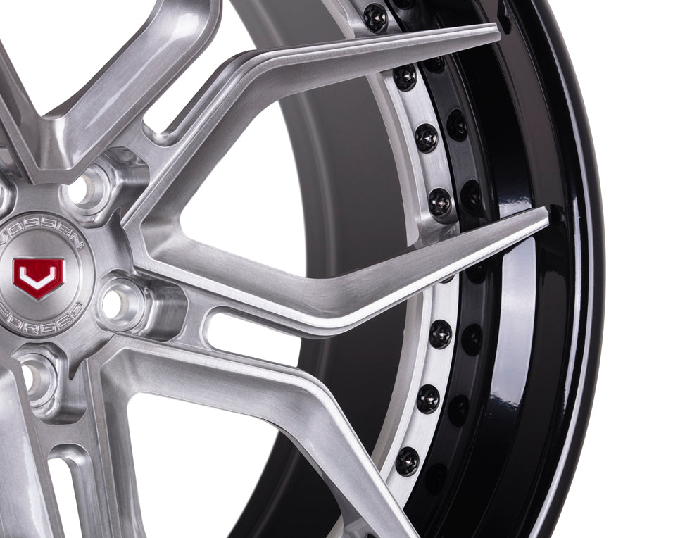 Vossen EVO-3 (3-Piece) Forged Brushed Light Smoke Center Wheel - 5x112 21x12 - McLaren 600LT Rear Fitment