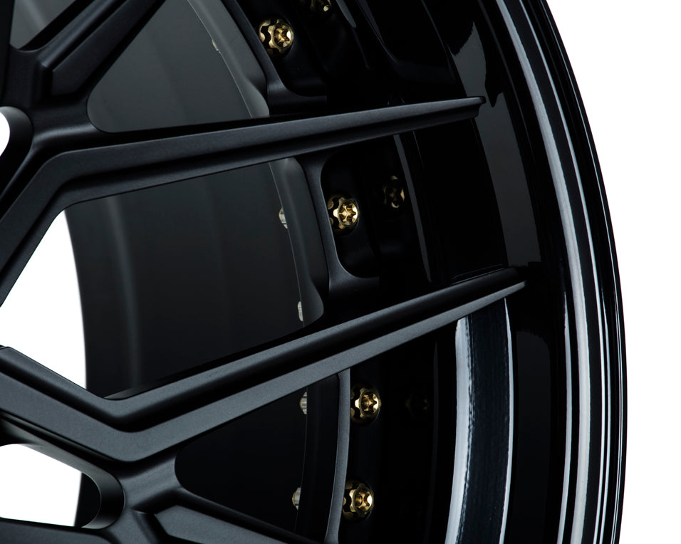 Vossen M-X3 (3-Piece) Forged Matte Gunmetal w/ Copper Hardware Wheel - 5x115 22x12 +10