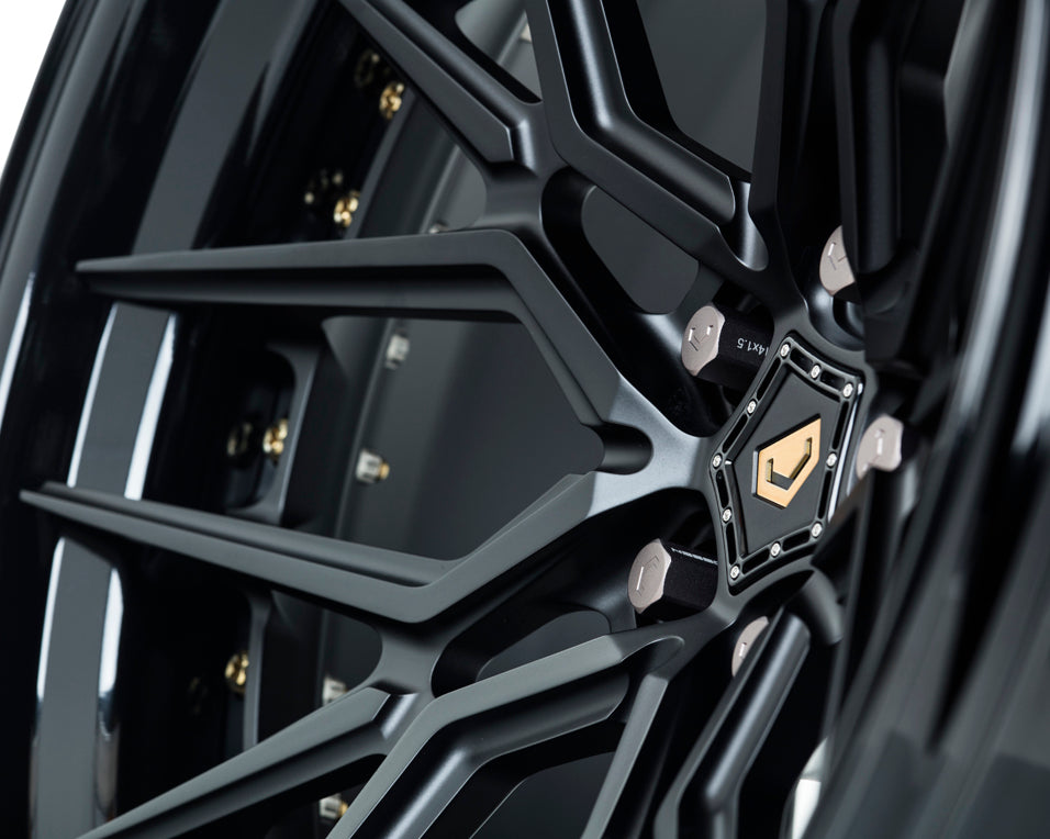 Vossen M-X3 (3-Piece) Forged Matte Gunmetal w/ Copper Hardware Wheel - 5x115 22x12 +10