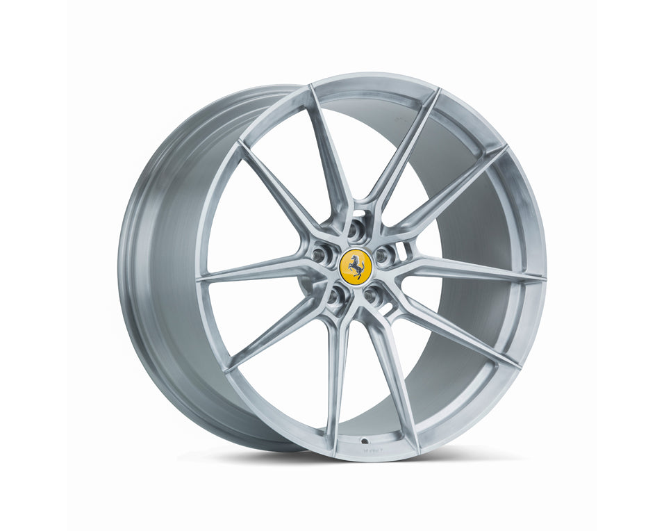 Vossen X Novitec NF10 Forged Brushed Gloss Clear Wheel - 21x9.5 +33 - Ferrari F12 Front Fitment