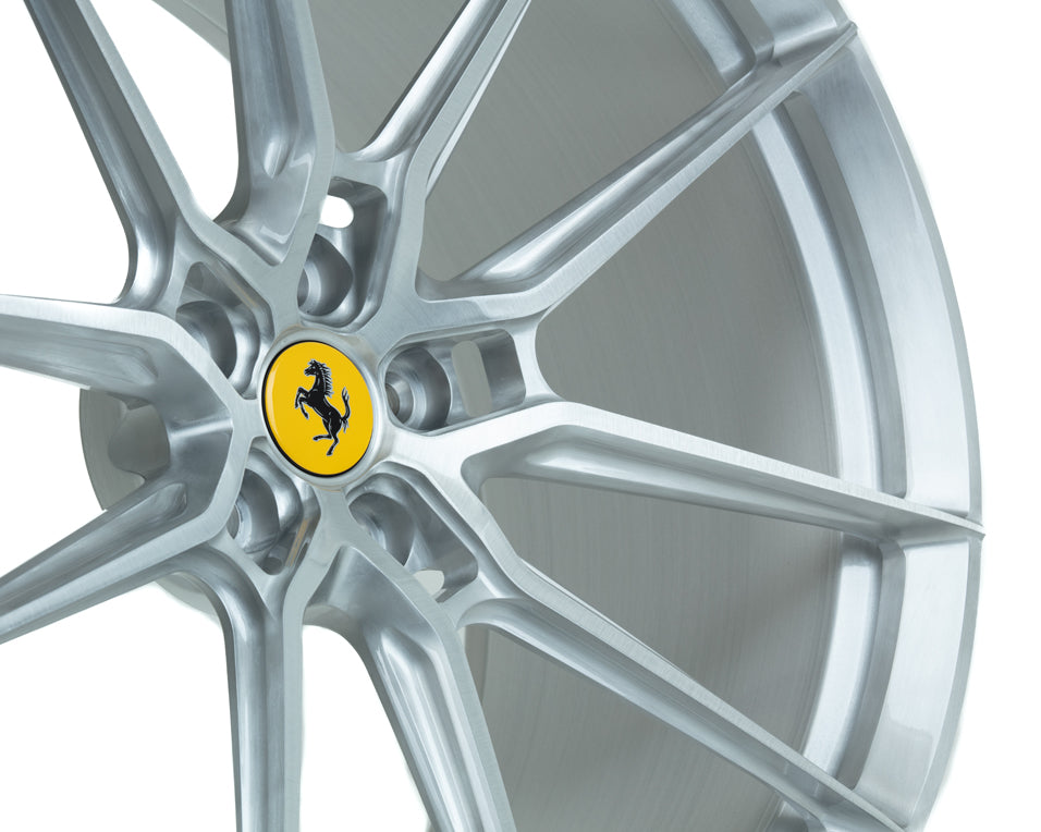 Vossen X Novitec NF9 Forged Brushed Gloss Clear Wheel - 21x10 +32 - Ferrari 812 Superfast / GTS Front Fitment