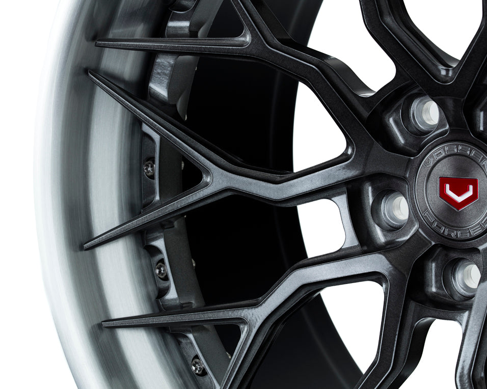 Vossen S17-01 (3-Piece) Forged Brushed Light Smoke Center Wheel - 5x112 21x12 - McLaren 600LT Rear Fitment