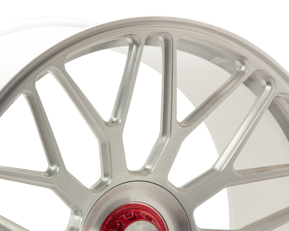 Vossen GEN-03 Forged Center Lock/ Aggr. Plate / Brushed Gloss Clear Wheel - 5x120 20x10.5 +25
