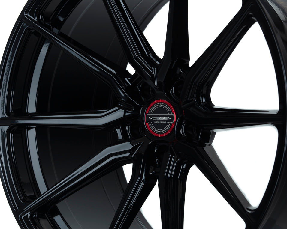 Vossen HF-3 Hybrid Forged Flat Gloss Black Wheel - 5x108 22x9 +38
