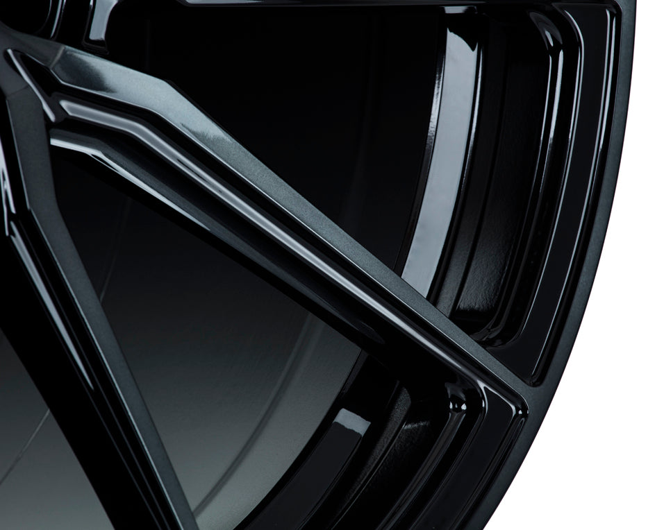 Vossen HF-3 Hybrid Forged Deep Double Tinted Gloss Black Wheel - 5x112 22x10.5 +42