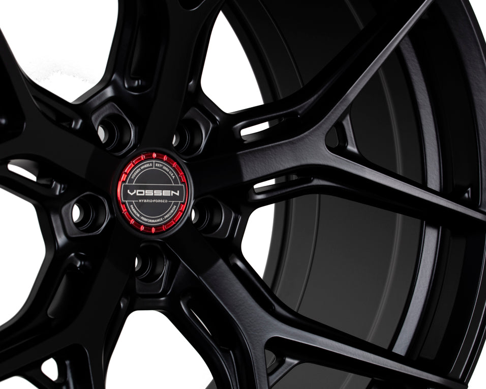 Vossen HF5 Hybrid Forged Satin Black Super Deep Wheel - 5x112 22x12 +30