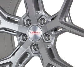 Vossen HF-5 Hybrid Forged Deep Satin Silver Wheel - 5x112 22x9.5 +30