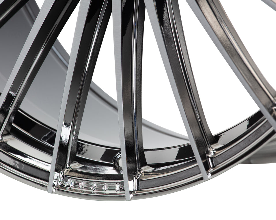 Vossen HF-8 Hybrid Forged Deep EMC Polished / Brushed Wheel - 5x130 24x10 +15