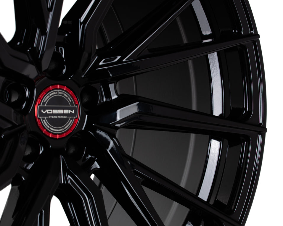 Vossen HF-4T Hybrid Forged Deep Gloss Black Left Side Wheel - 5x112 21x9.5 +19