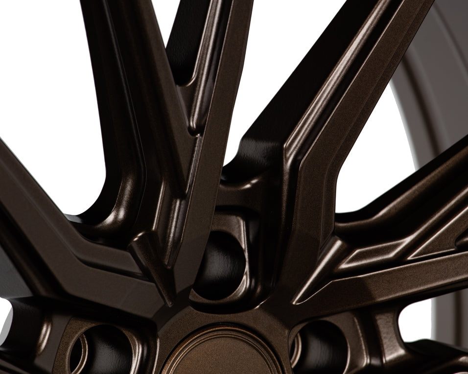 Vossen HF-4T Hybrid Forged Flat Satin Bronze Left Side Wheel - 5x120 20x9 +35