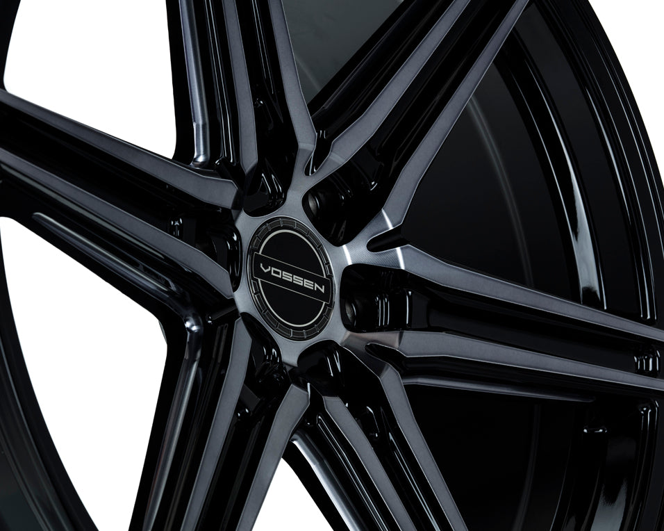 Vossen HF6-2 Hybrid Forged Deep Tinted Gloss Black Wheel - 6x135 22x9.5 +20