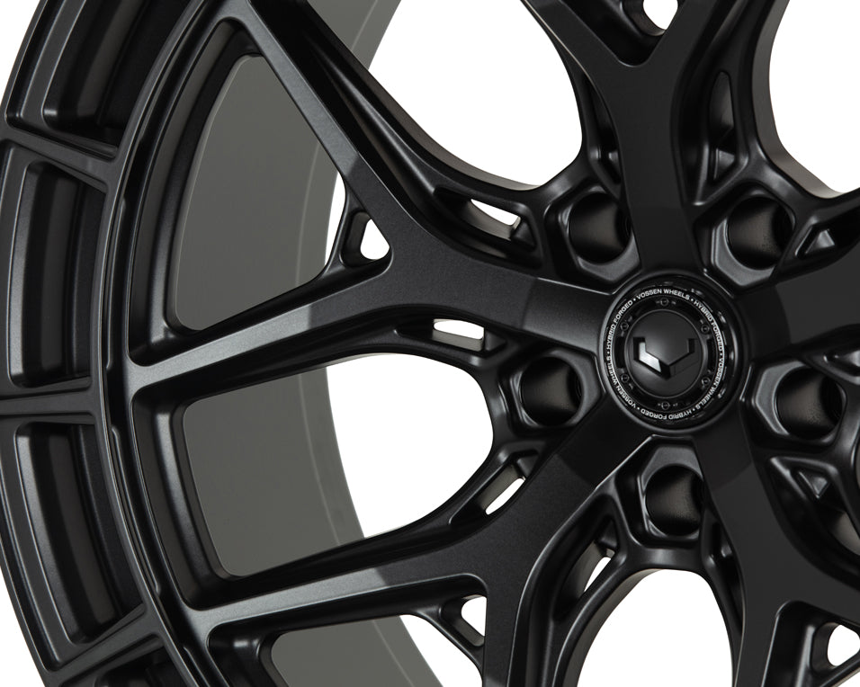 Vossen HFX-1 Hybrid Forged X Deep Satin Black Wheel - 5x130 20X9 +20