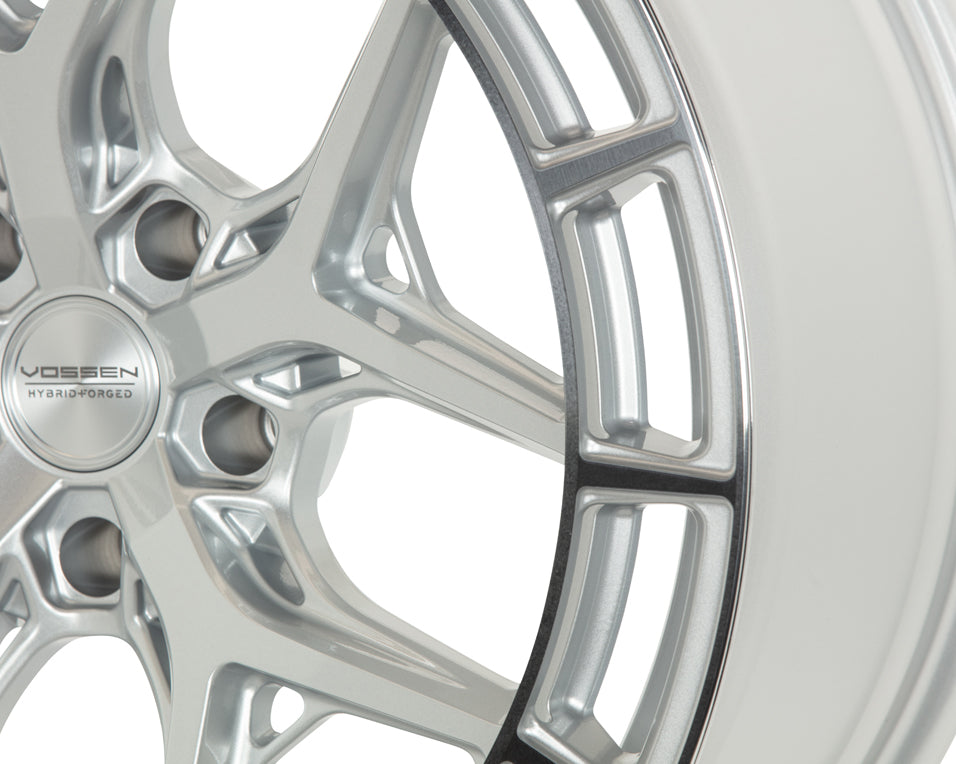 Vossen HFX-1 Hybrid Forged X Deep Silver Polished Wheel - 5x114.3 20x10.5 +45