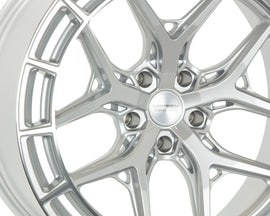 Vossen HFX-1 Hybrid Forged X Deep Silver Polished Wheel - 5x112 20x10.5 +25