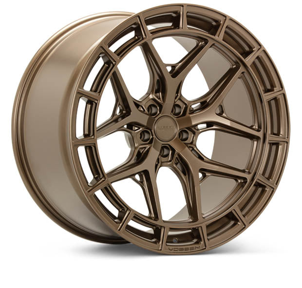 Vossen HFX-1 Hybrid Forged X Flat Satin Bronze Wheel - 5x112 20x9 +40