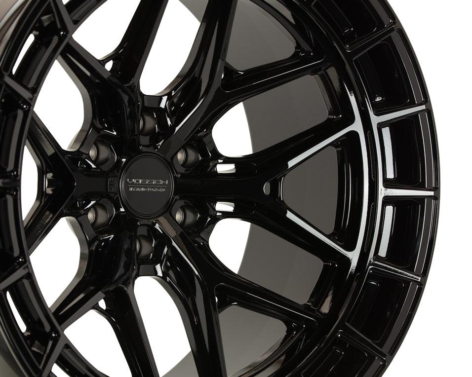 Vossen HFX-1 Hybrid Forged X Deep Gloss Black Wheel - 6x135 24x10 +0