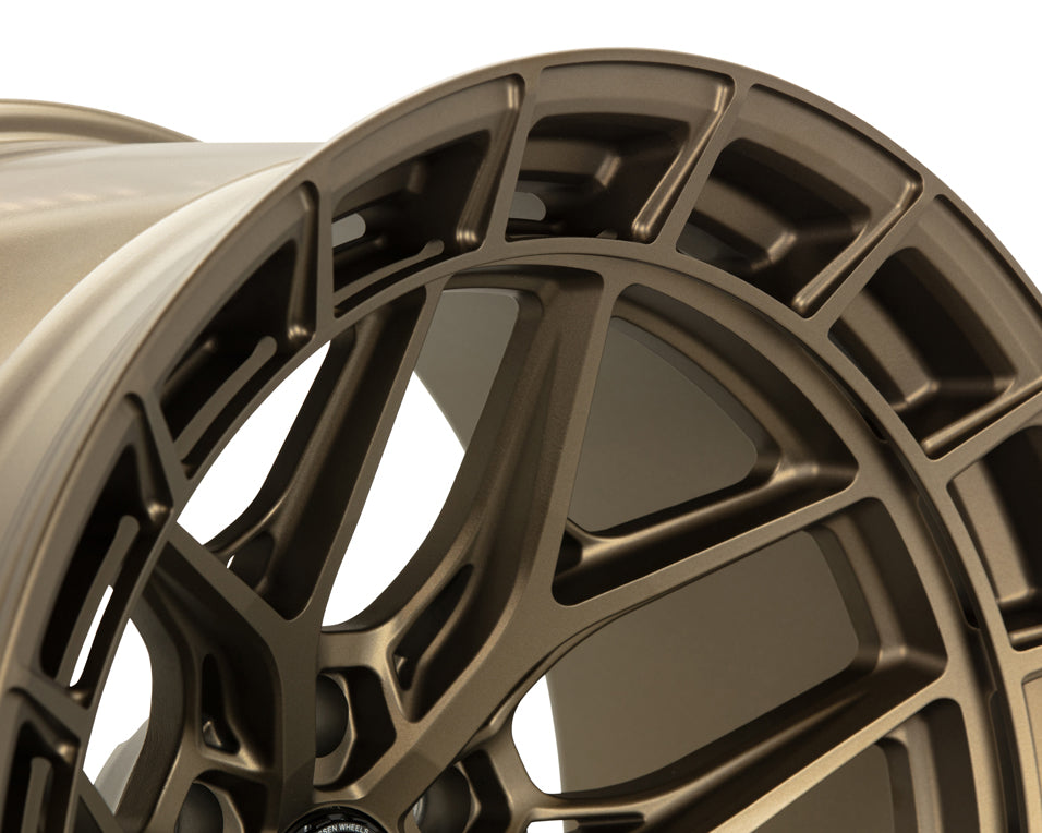 Vossen HFX-1 Hybrid Forged X Deep Satin Bronze Wheel - 6x139.7 22x9.5 +15