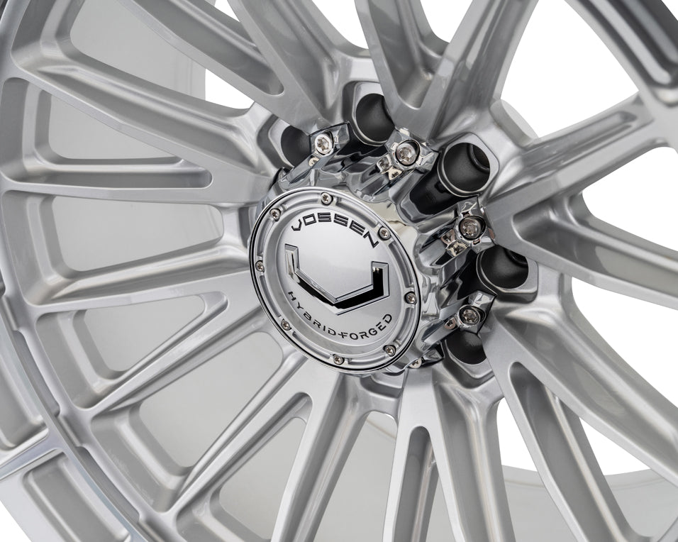 Vossen HFX-5 Hybrid Forged X Super Deep Silver Polished Wheel - 8x170 20x10 +18