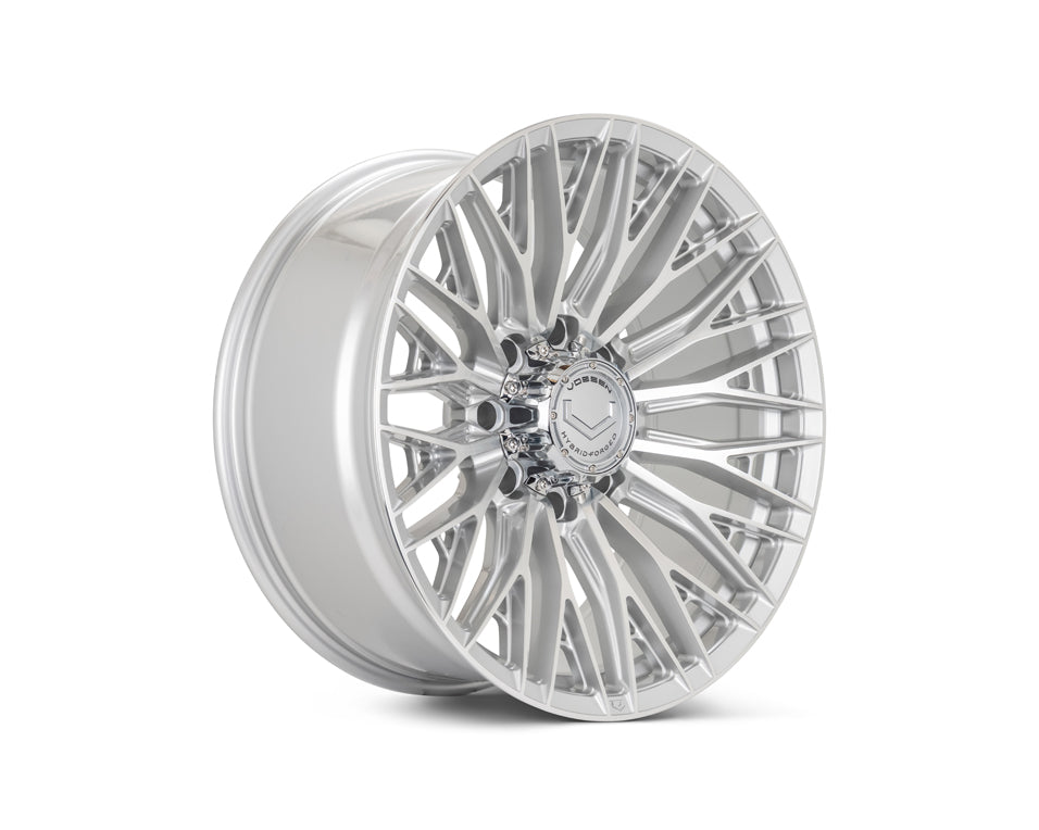 Vossen HFX-6 Hybrid Forged X Deep Silver Polished Wheel - 8x170 20x9 +0