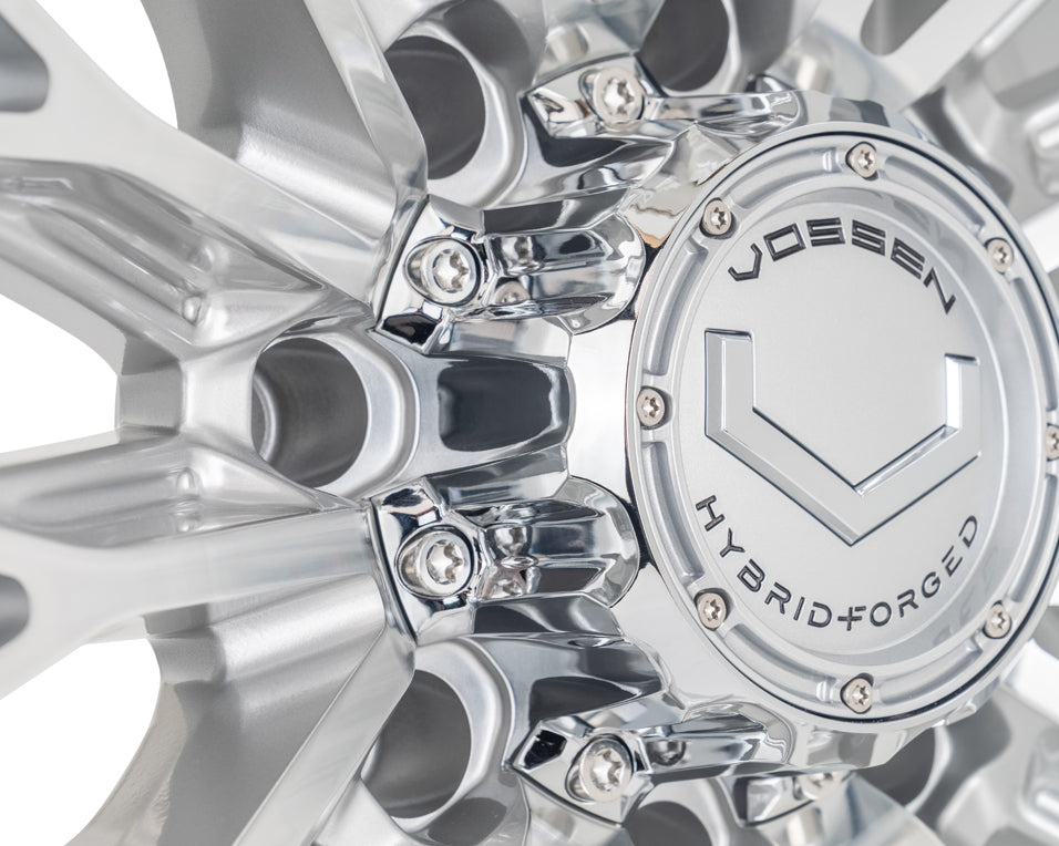 Vossen HFX-6 Hybrid Forged X Deep Silver Polished Wheel - 8x170 20x9 +0