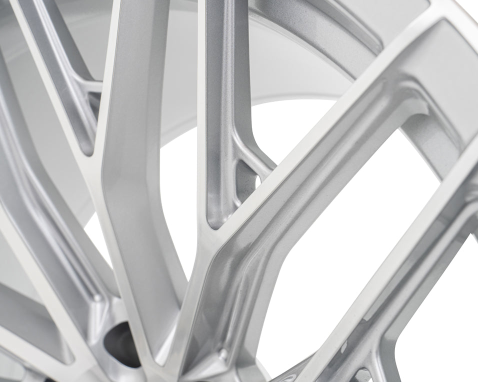 Vossen HFX-6 Hybrid Forged X Deep Silver Polished Wheel - 6x135 24x10 +25