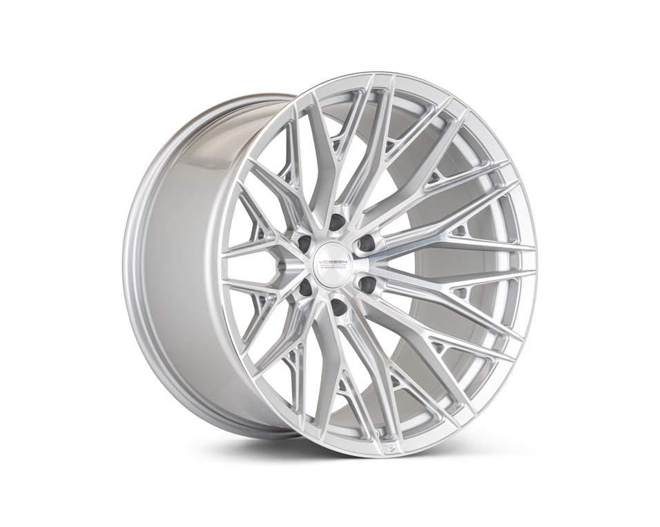Vossen HFX-6 Hybrid Forged X Deep Silver Polished Wheel - 6x135 24x10 +25