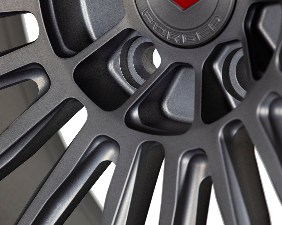 Vossen S17-04 Forged Brushed Stealth Grey Fountain Blue V Wheel - 5x120 21x10.5 - BMW F9X X5 M Front Fitment