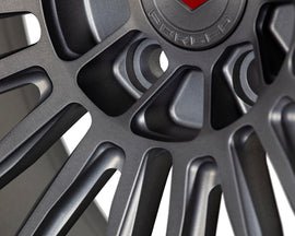 Vossen S17-04 Forged Brushed Stealth Grey Fountain Blue V Wheel - 5x120 21x10.5 - BMW F9X X5 M Front Fitment