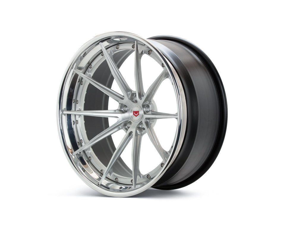 Vossen VPS-1 (3-piece) Forged Gloss Black Center / Gloss Black Lip Wheel w/ OEM Nut - 5x114 24x12.5 - Ferrari Purosangue Rear Fitment