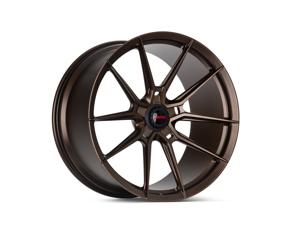 Vossen X Novitec NF10 Forged Satin Bronze Wheel - 5x114 22x12.5 +46 - Ferrari 812 Rear Fitment