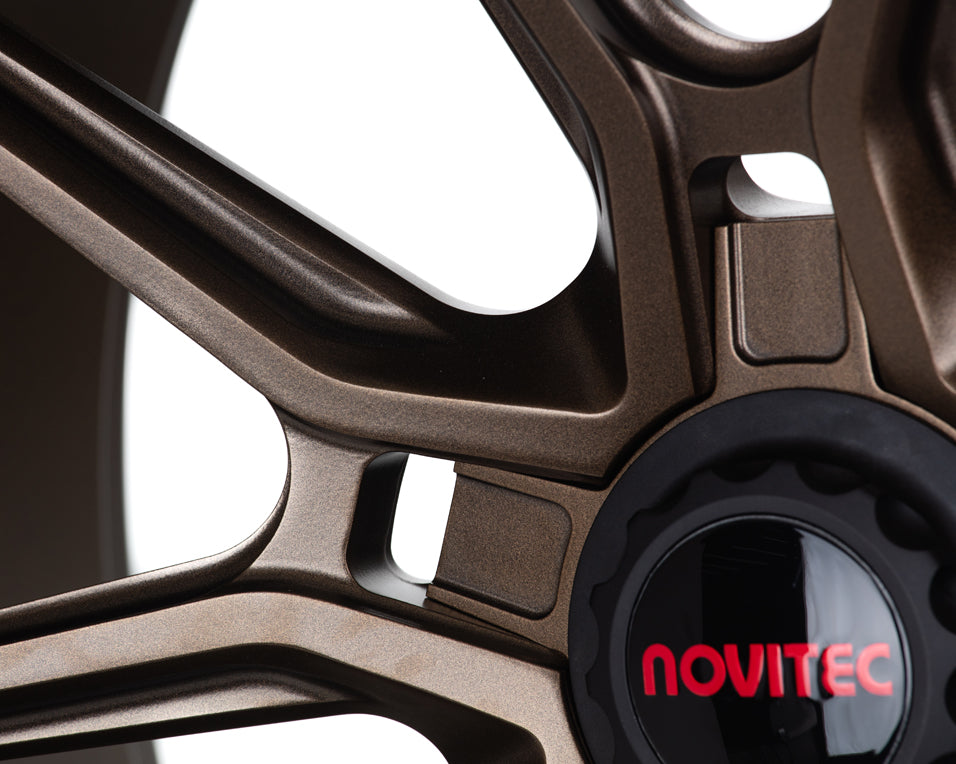 Vossen X Novitec NF10 Forged Satin Bronze Wheel - 5x114 22x12.5 +46 - Ferrari 812 Rear Fitment