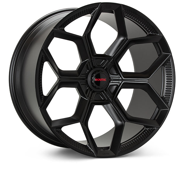 Vossen X Novitec NL5-5L Forged Satin Black Wheel - 23x10.5 +21 - Lamborghini Urus Front Fitment