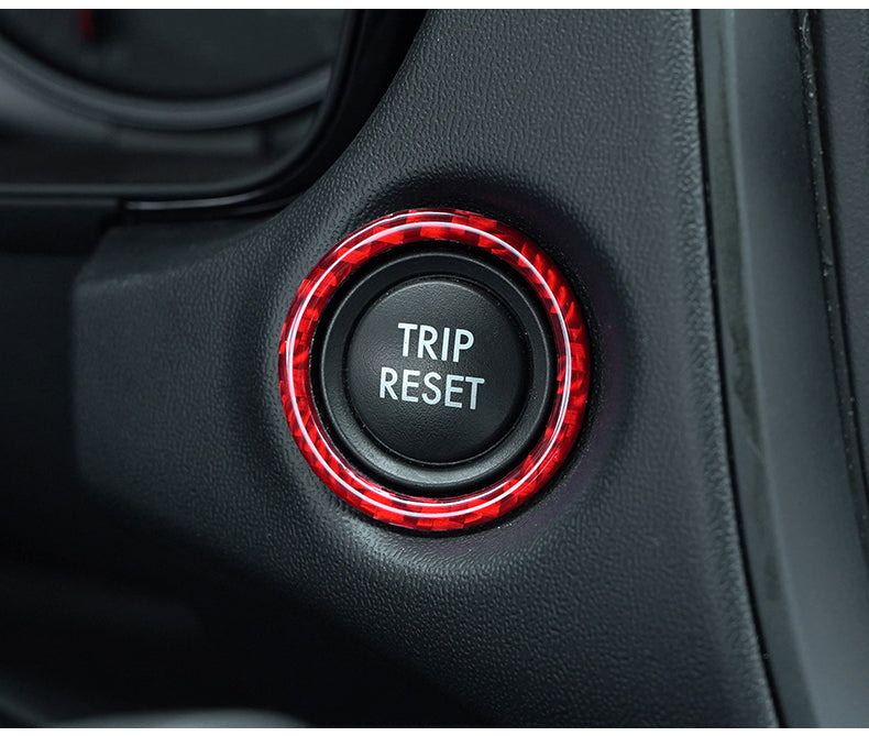 JDMuscle P&S Series Carbon Fiber Trip Reset Button Frame Cover 1 PC - Subaru WRX 2022-2025