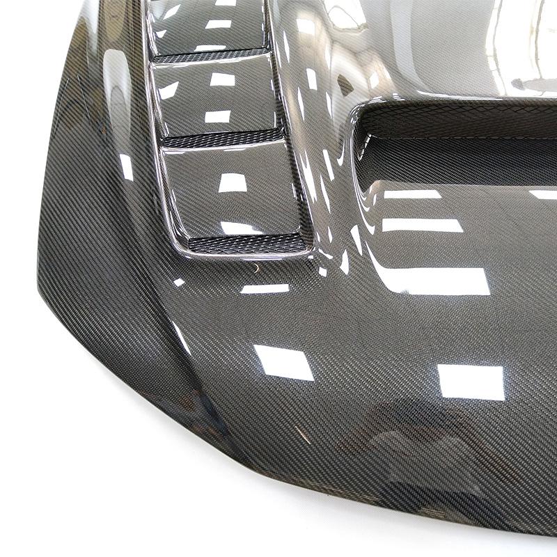 JDMuscle Carbon Fiber Hood V3 w/ Heat Extract - Subaru WRX / STi 2008-2014