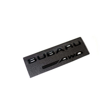Load image into Gallery viewer, Racing Art Subaru Symmetrical AWD Trunk Emblem - Black/Red/Neon Yellow/White [Universal, Including WRX / STI / Forester / Crosstrek]