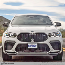 Load image into Gallery viewer, Carbonio No-Drill Front License Plate Mount - BMW X6 M (F16/G06/F96) 2015-2023