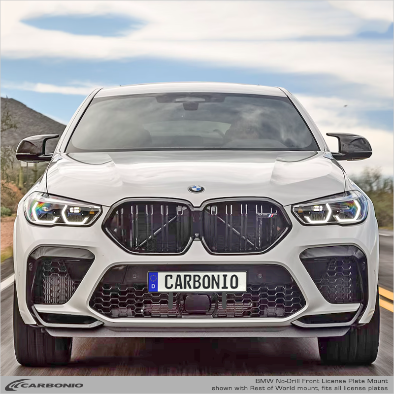 Carbonio No-Drill Front License Plate Mount - BMW X5 M (F15/G05) 2015-2023