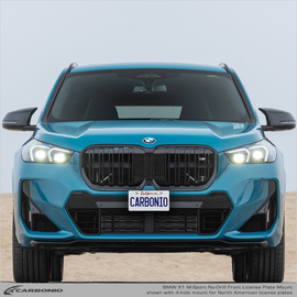 Carbonio No-Drill Front License Plate Mount - BMW X1 (F48/U11) 2015-2026