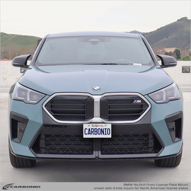 Carbonio No-Drill Front License Plate Mount - BMW X2 (F39/U10) 2017-2026