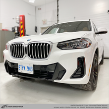 Load image into Gallery viewer, Carbonio No-Drill Front License Plate Mount - BMW X3 (G01 LCI) 2022-2024
