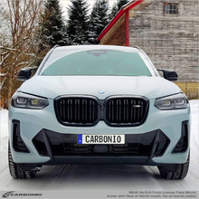 Load image into Gallery viewer, Carbonio No-Drill Front License Plate Mount - BMW X3 (G01 LCI) 2022-2024