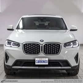 Carbonio No-Drill Front License Plate Mount - BMW X4 (G02 LCI) 2022-2025