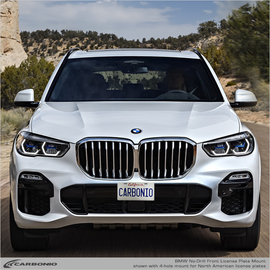 Carbonio No-Drill Front License Plate Mount - BMW X5 (F15/G05) 2013-2023