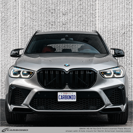 Carbonio No-Drill Front License Plate Mount - BMW X6 M (F16/G06/F96) 2015-2023
