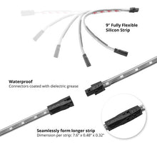 Load image into Gallery viewer, XK Glow Car Interior LED Accent Light Kit | 4 Strip Single Color