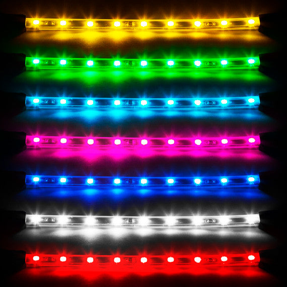 XK Glow Car Interior LED Accent Light Kit | 4 Strip Single Color